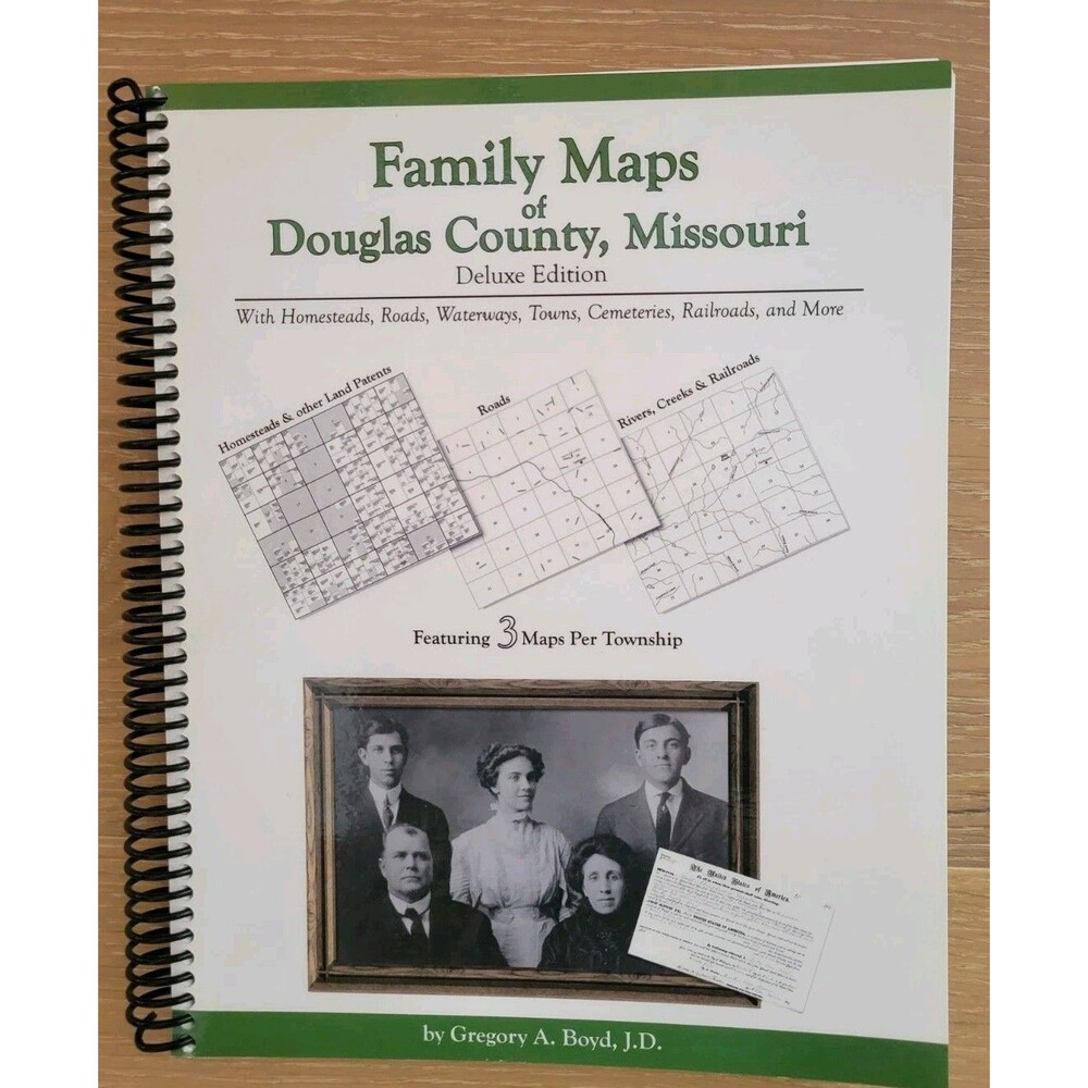 Family Maps Of Douglas County Missouri Homesteads Roads Waterways Towns Cemeteri